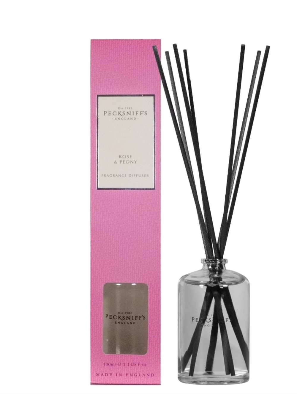 Pecksniff's Rose & Peony Reed Diffuser - 3.38fl Oz